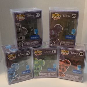 Funko Disney Art Series Mickey Lot(5) Walmart Excl.